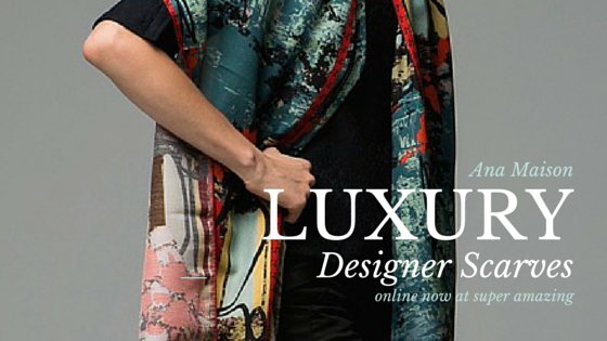 luxury designer scarves by ana maison online now