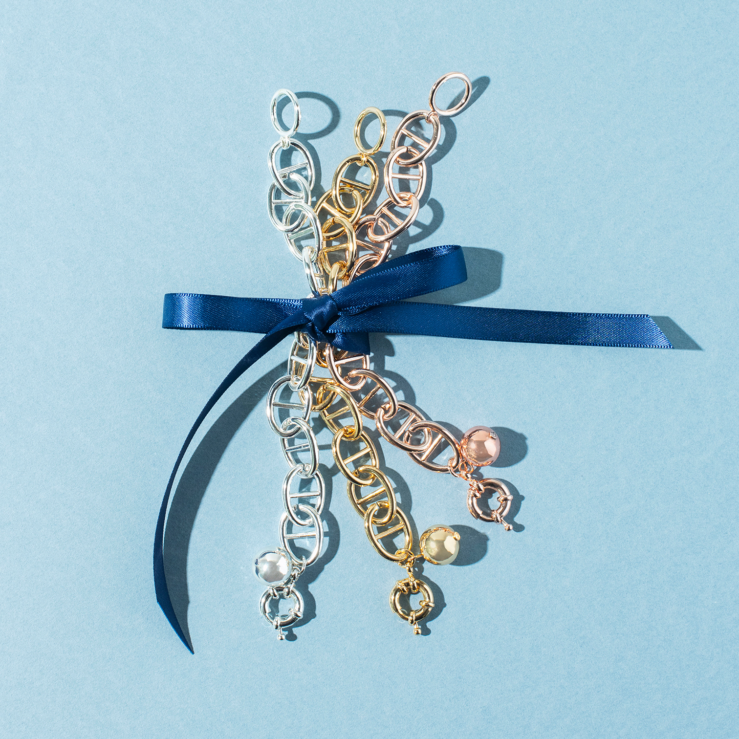 Super Amazing Anchor Chain Bracelets in Gold, Silver and Rose